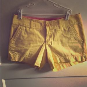 Lilly Pulitzer yellow shorts